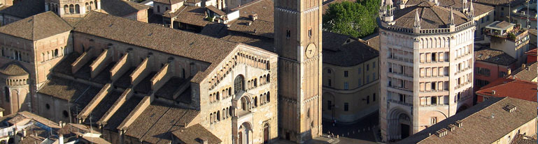 foto di un dettaglio del duomo di Parma